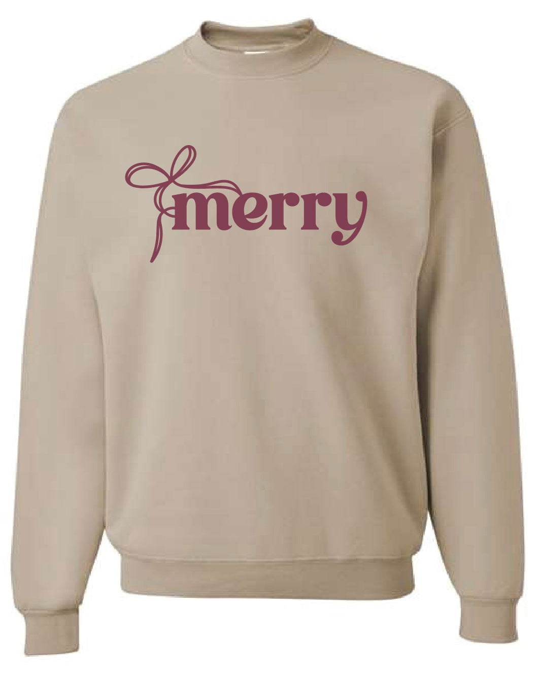 Merry Christmas Bow Crewneck