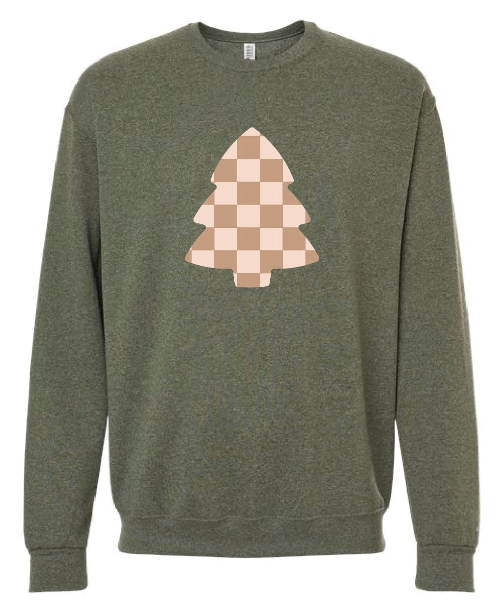 Checkered Christmas Tree Crewneck