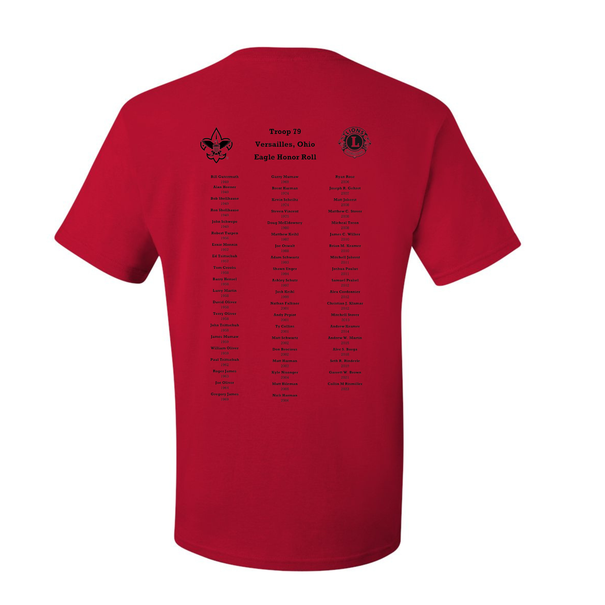 Versailles Boy Scouts 79 Year Tee