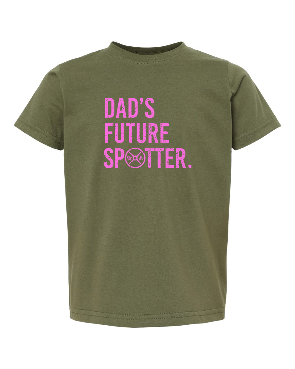 Image of Dad's Future Spotter Toddler Tee (With Pink Text)