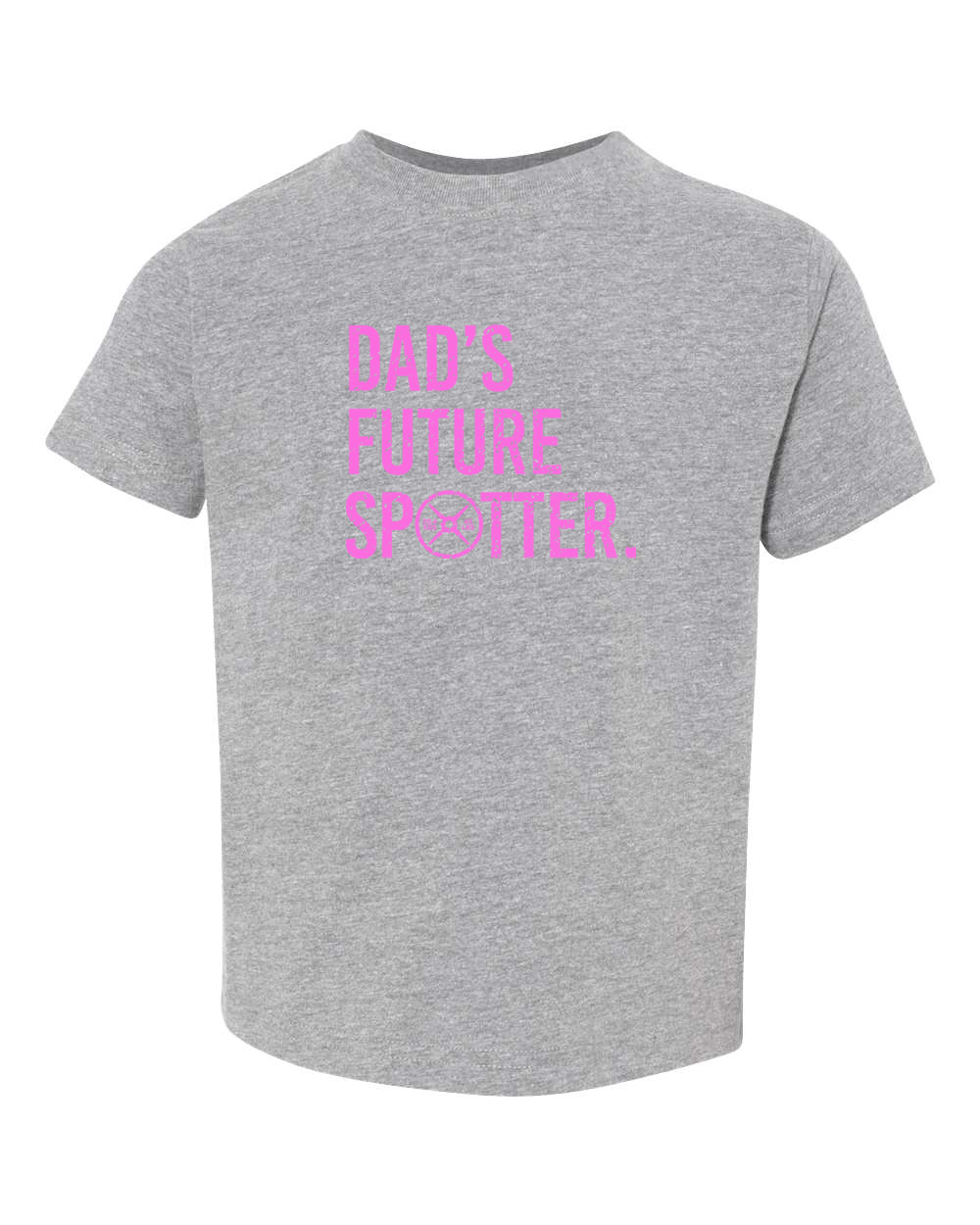 Image of Dad's Future Spotter Toddler Tee (With Pink Text)