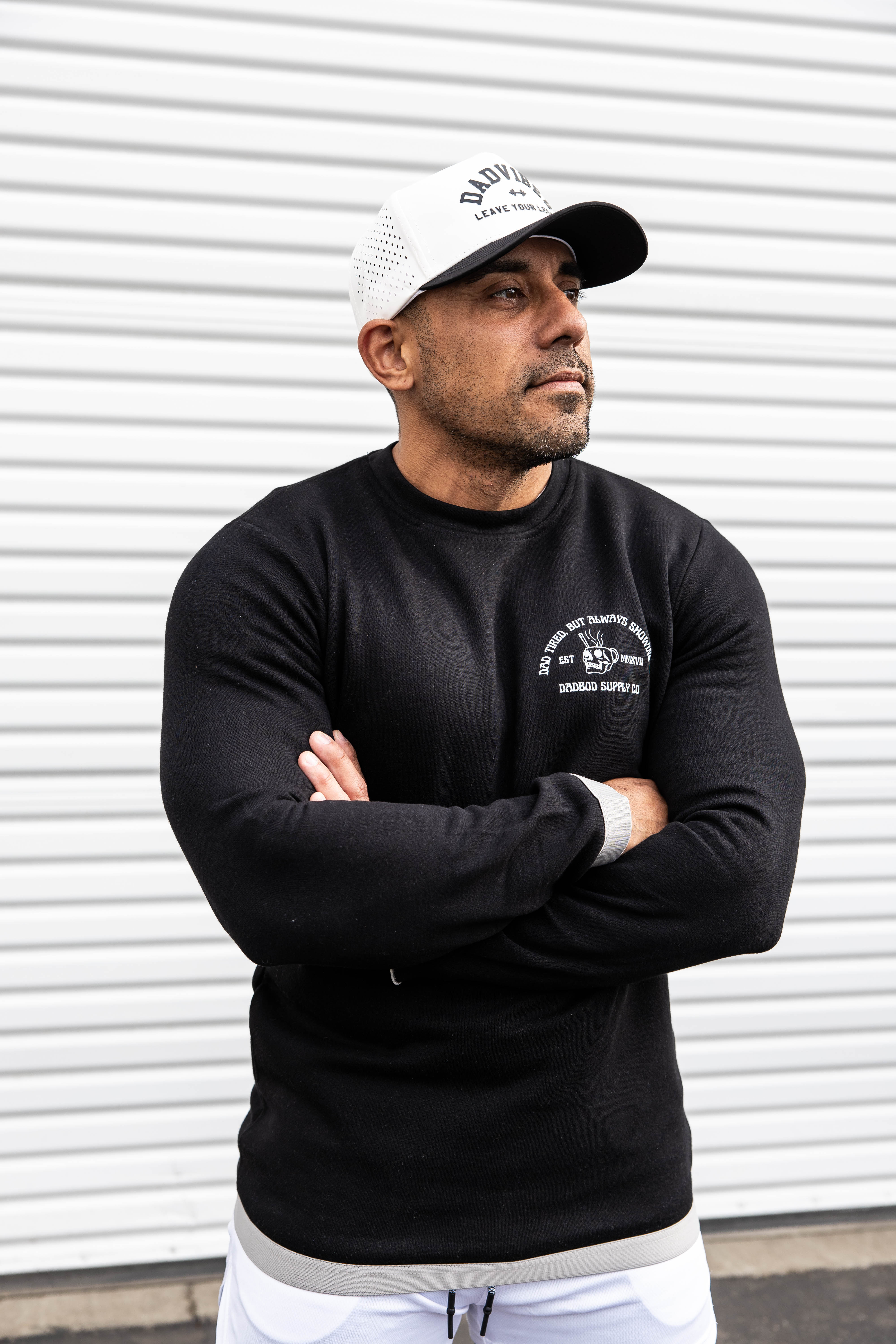 Image of Dad Tired Crew Neck Sweatshirt