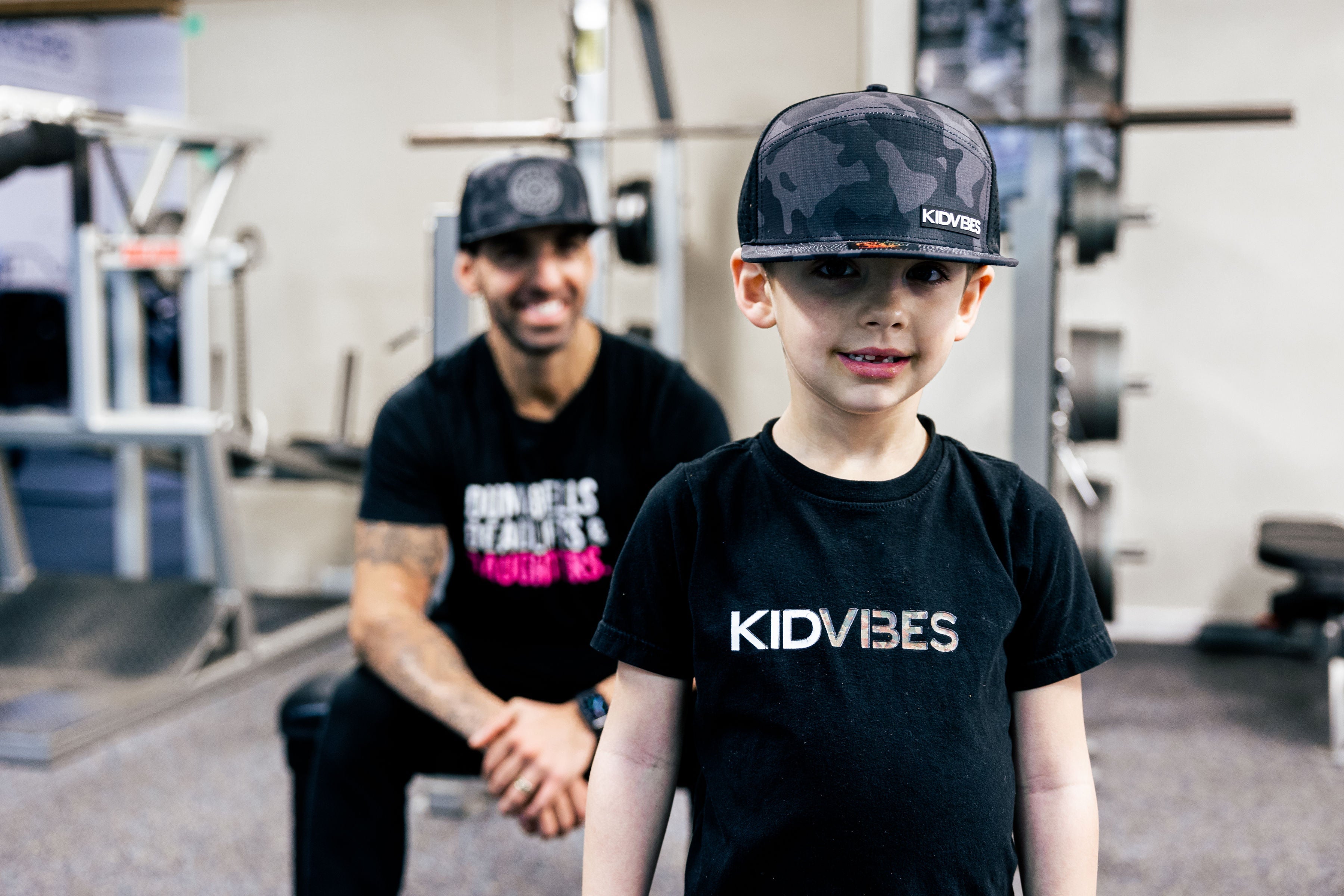 Image of Premium Active 6-Panel KidVibes Hat (Multicam Black)
