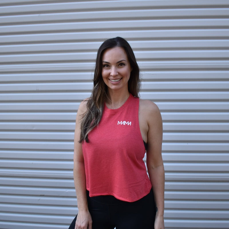 Image of Mama Racerback Crop Tank Top