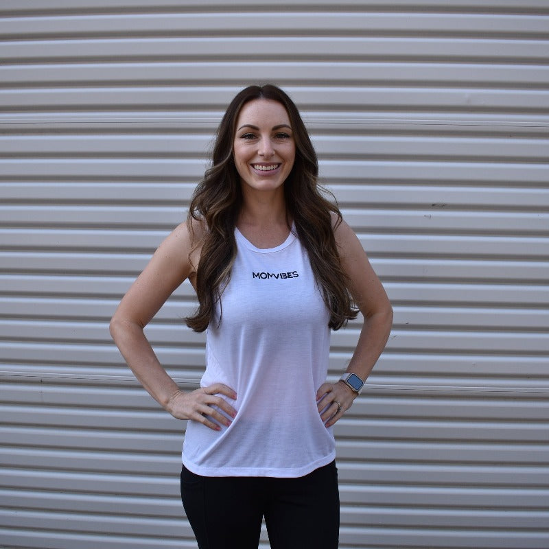 Image of MomVibes Drop Arm Tank Top