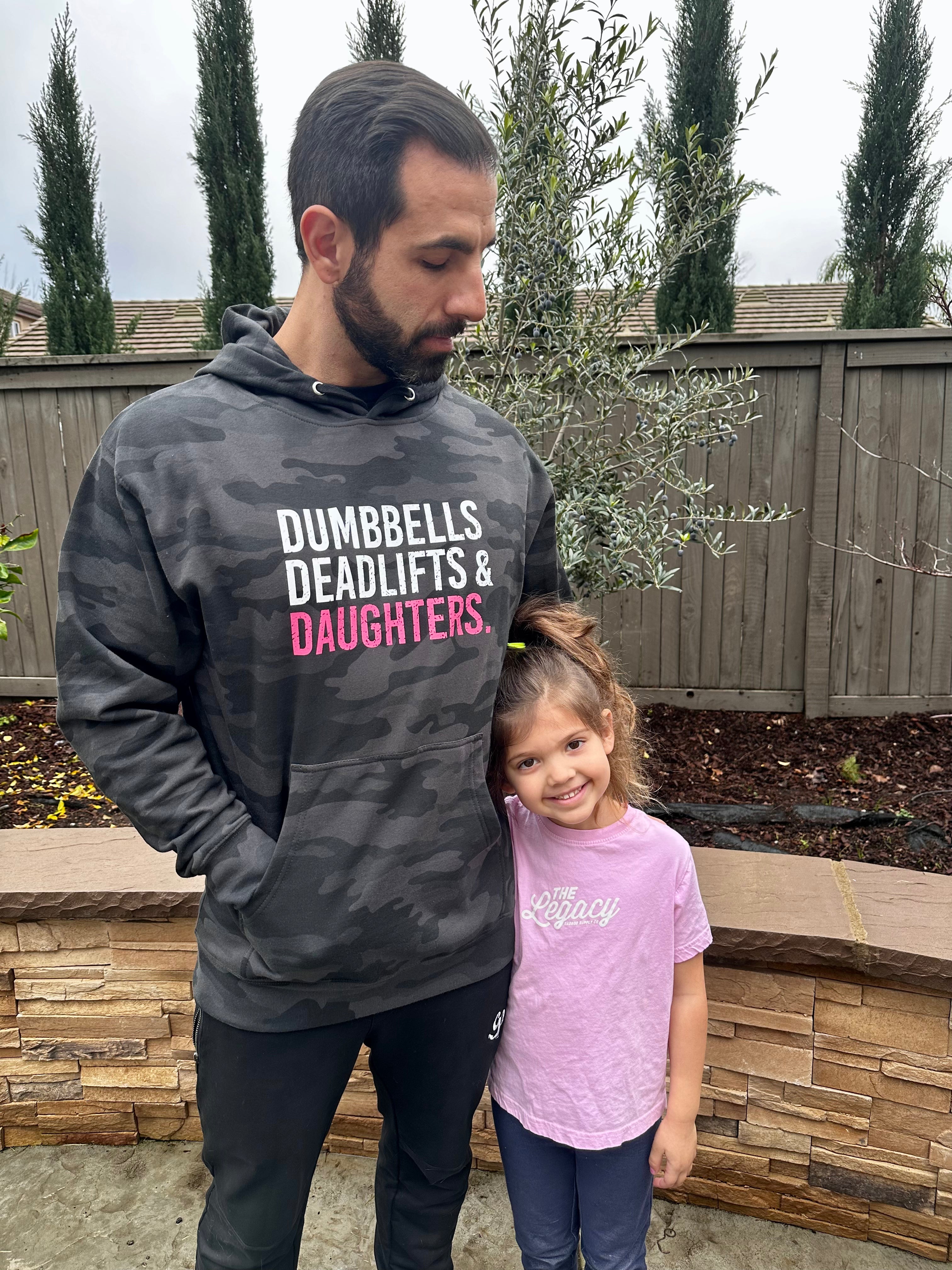 Image of Dumbbells Deadlifts & Daughters Hoodie
