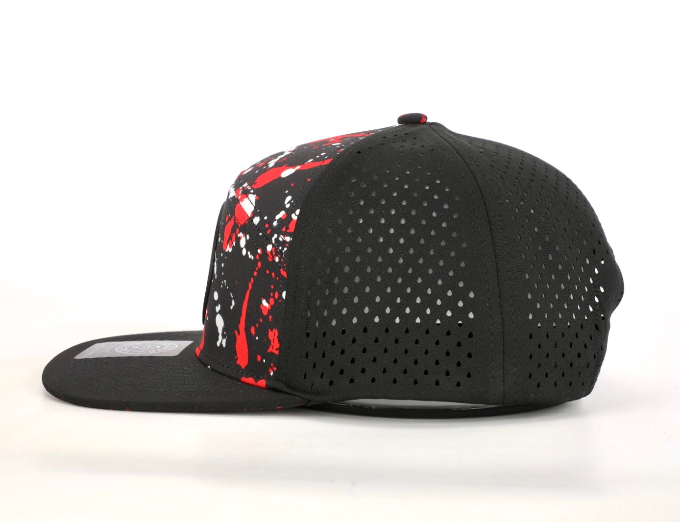 Image of Premium Active 6-Panel Logo Hat (Black Splatter)