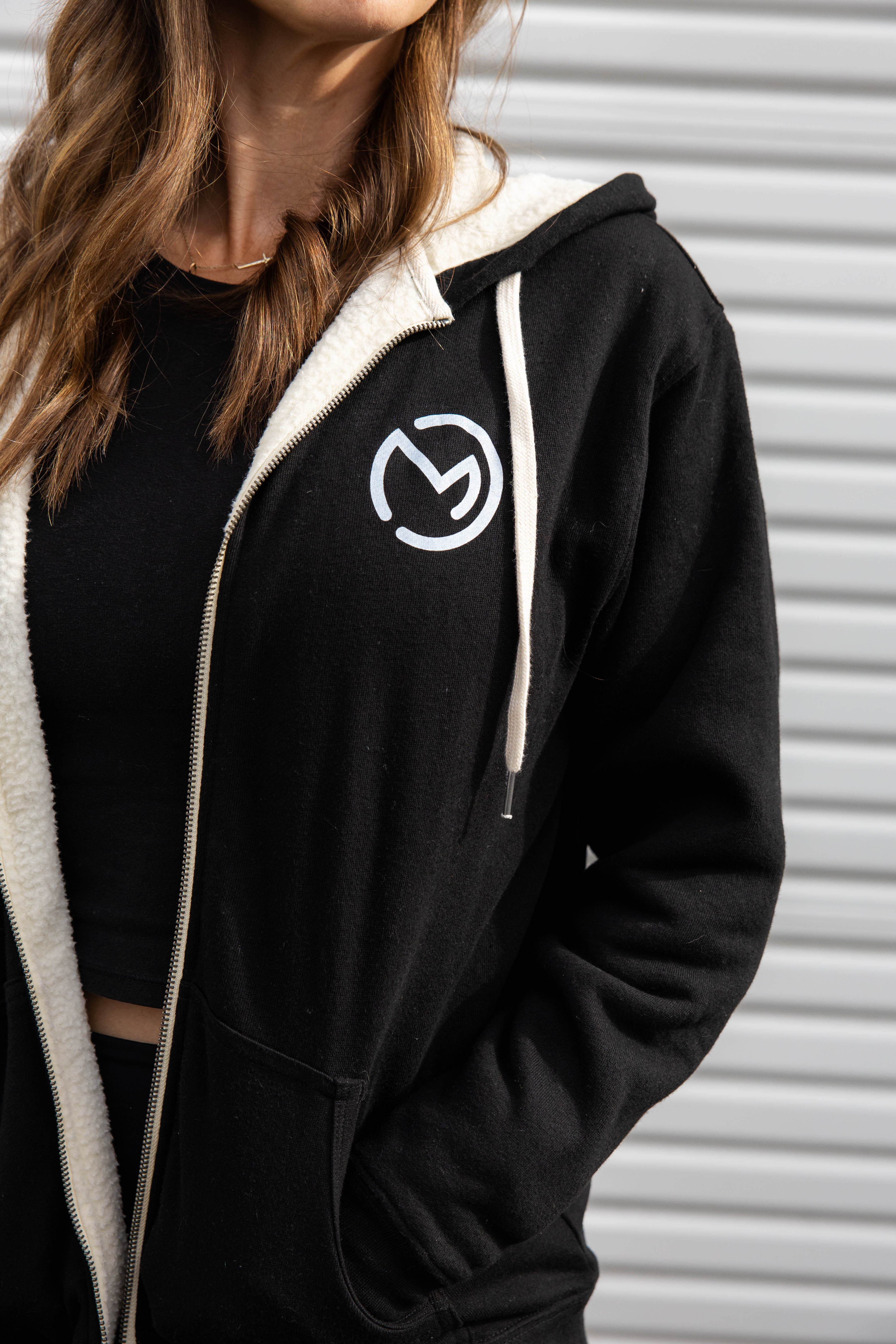 Image of Mama Hood Sherpa Zip Up Hoodie