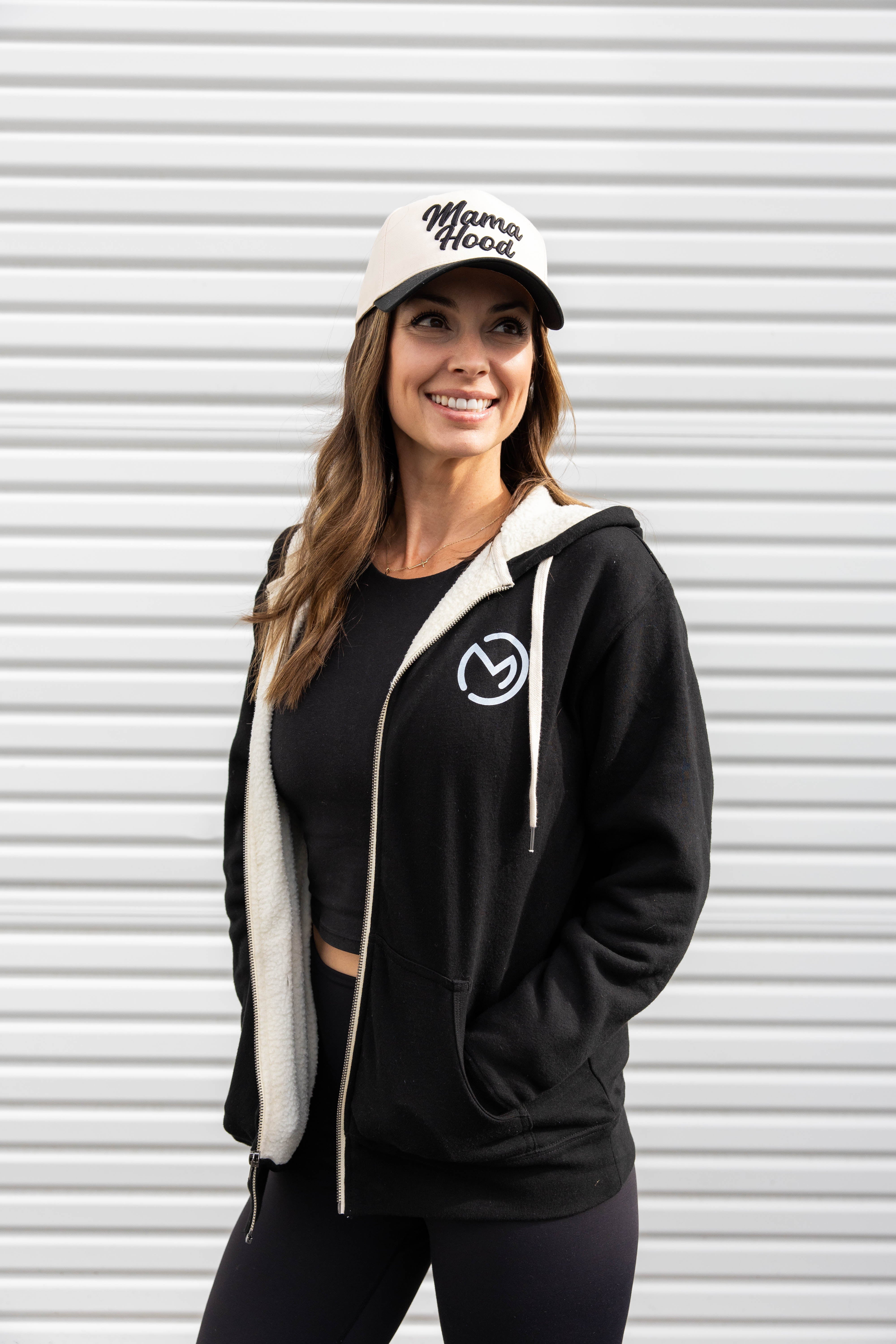 Image of Mama Hood Sherpa Zip Up Hoodie
