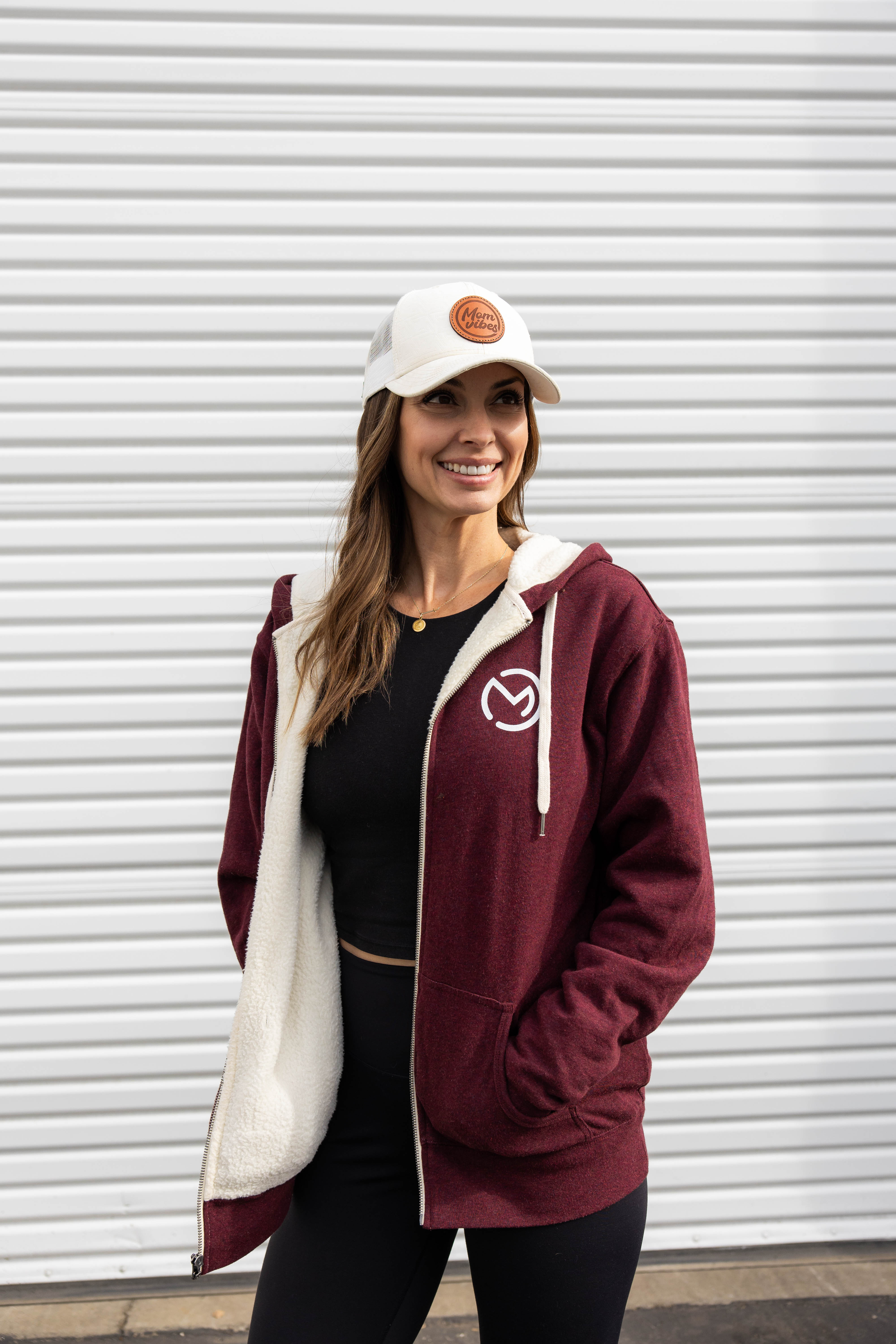 Image of Mama Hood Sherpa Zip Up Hoodie