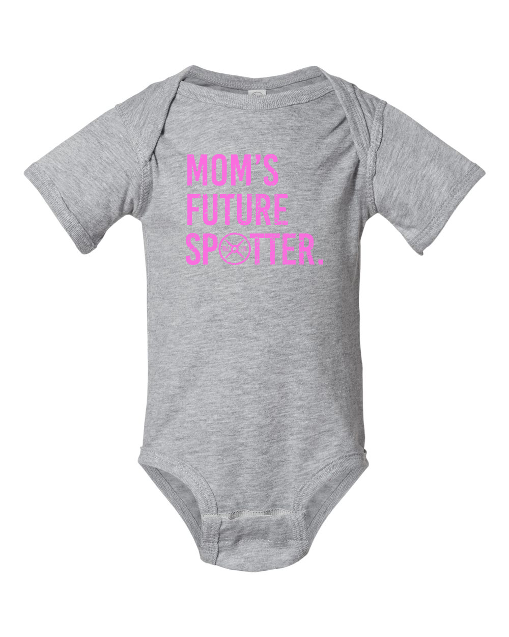 Image of Moms Future Spotter Onesie (With Pink Text)