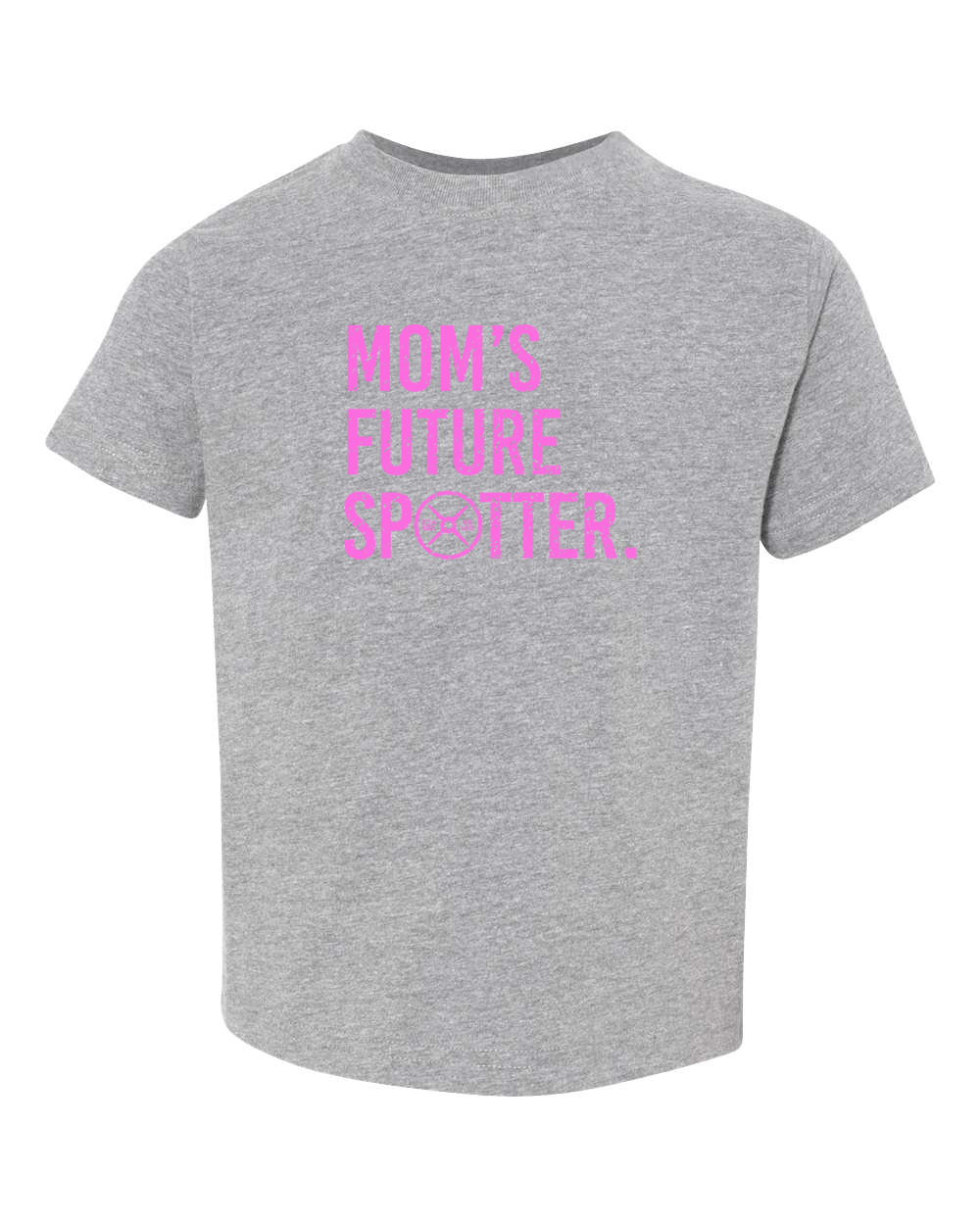 Image of Mom Future Spotter Toddler Tee (With Pink Text)