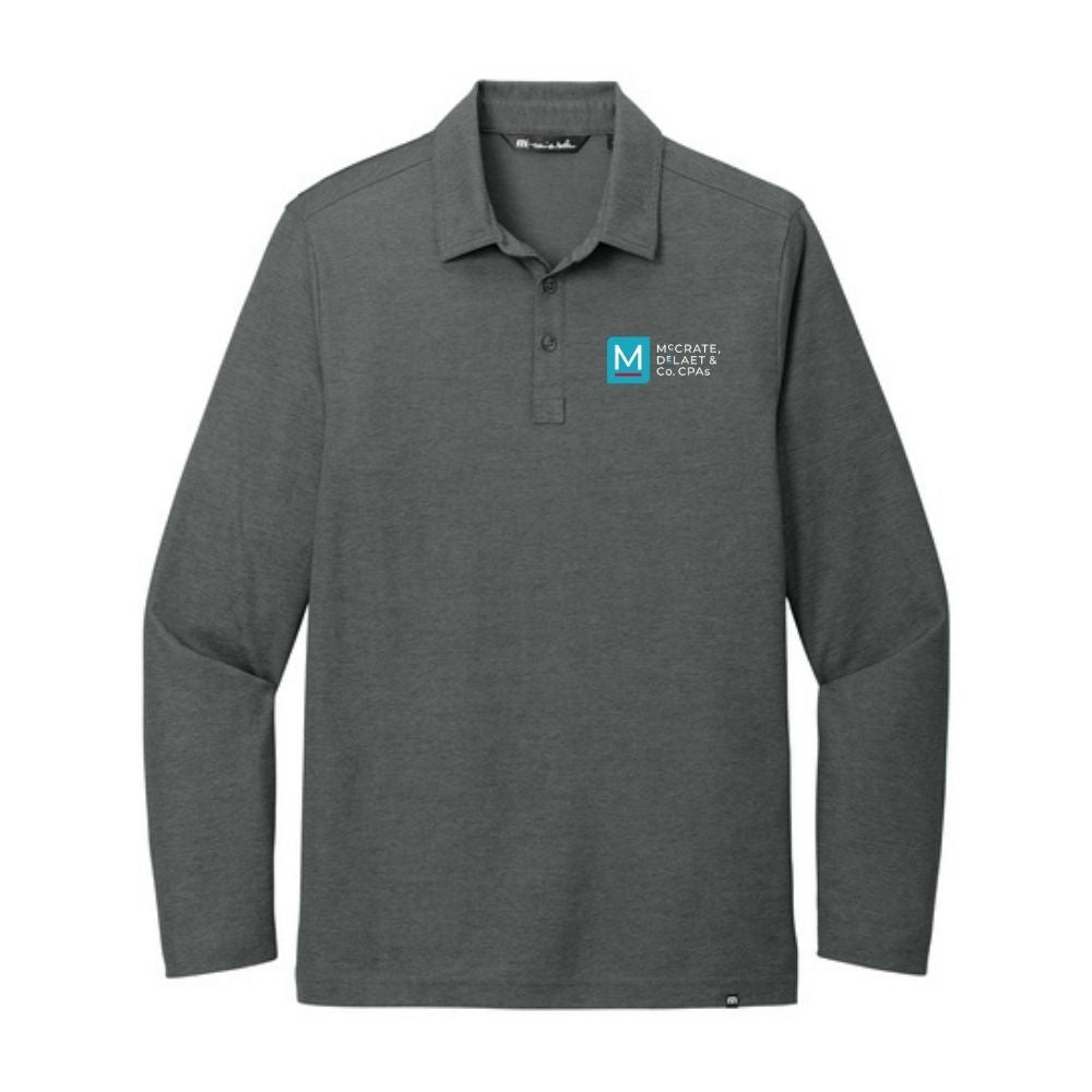 Men's Heather Long Sleeve Polo