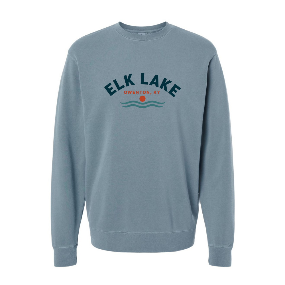 Midweight Crewneck - Elk Lake Owenton, KY - Multiple Colors