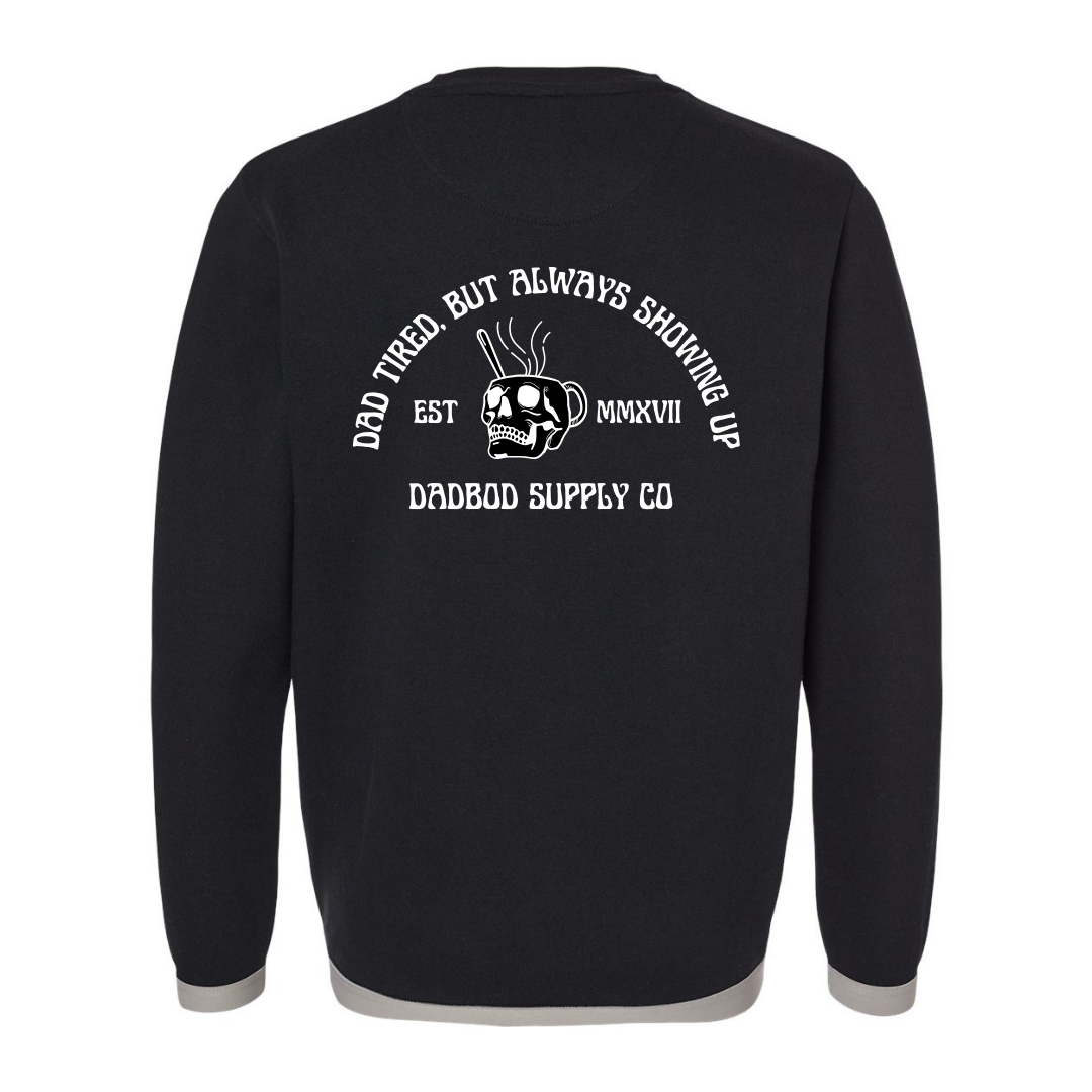 Image of Dad Tired Crew Neck Sweatshirt