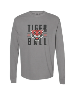 Image of Tigerball Unisex Long Sleeve Shirt - Gray