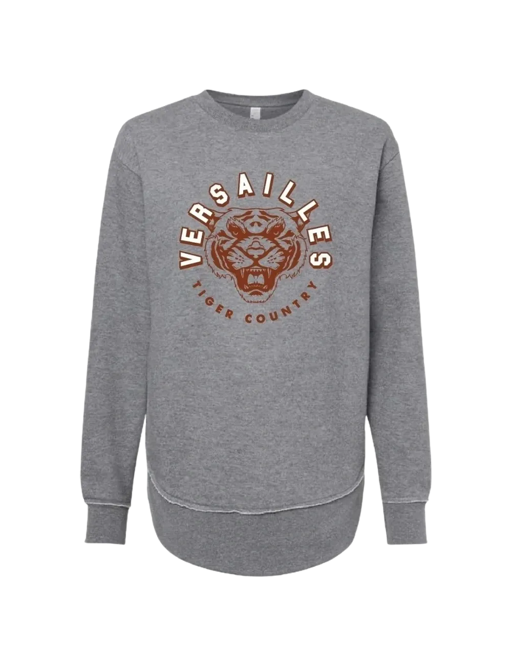 Versailles Tiger Country Ladies Crewneck - Gray