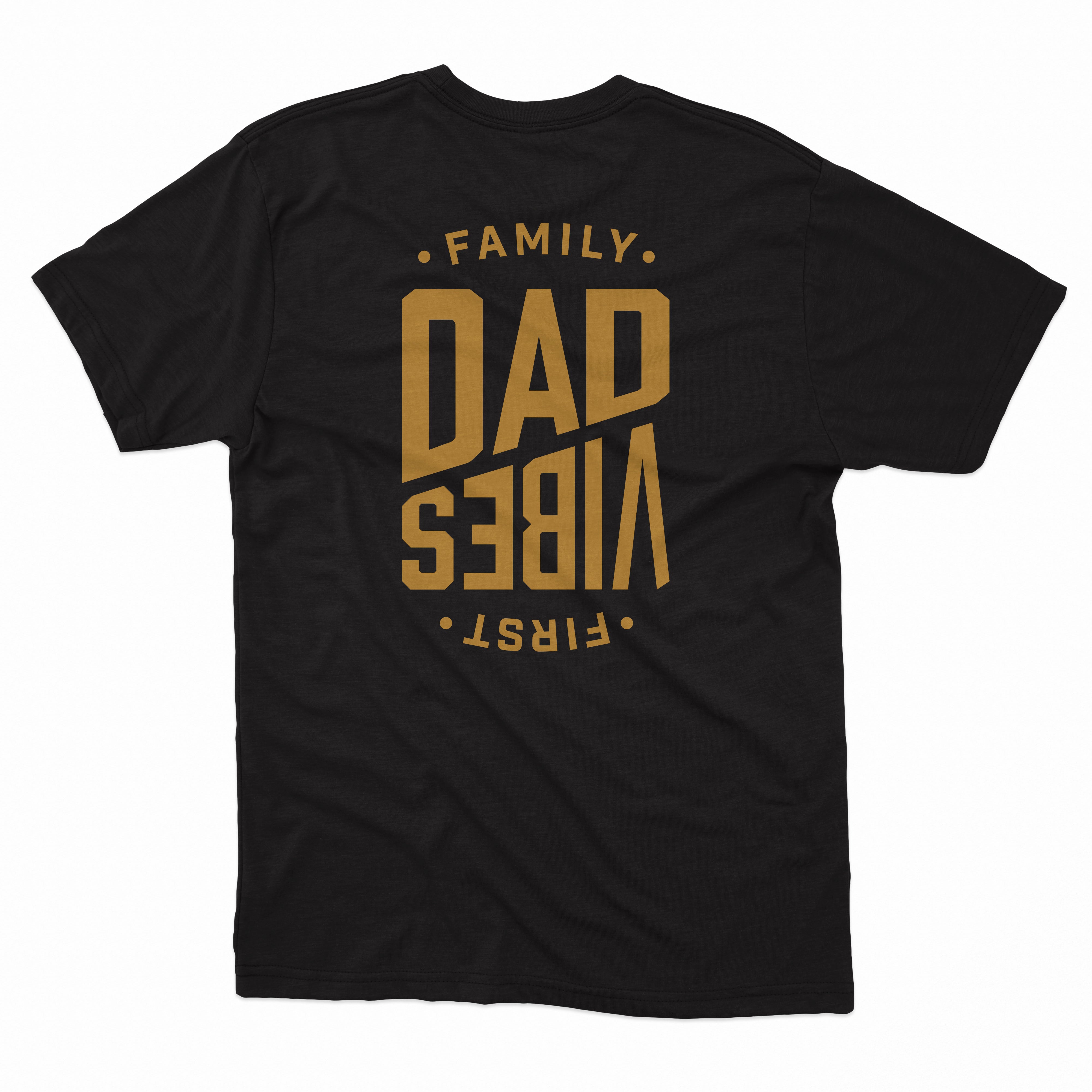 Image of Black/Gold DadVibes Logo Shirt