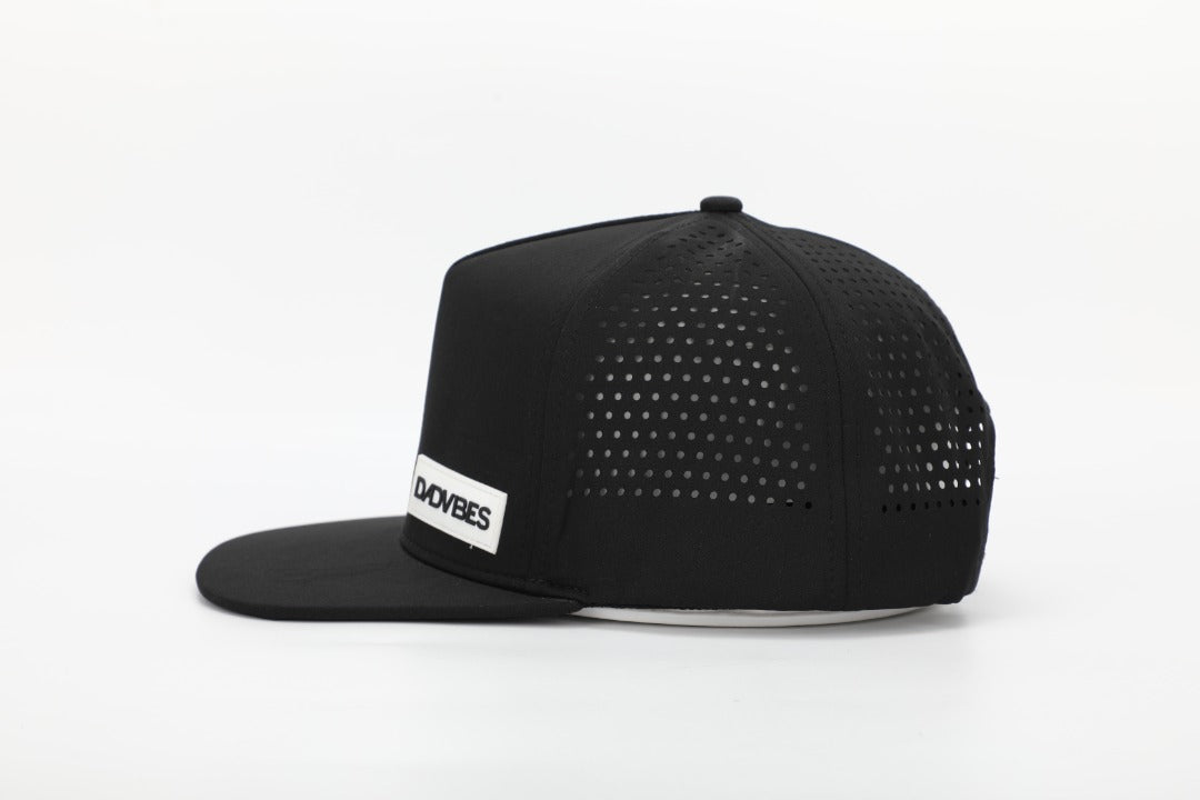 Image of Premium Active 5-Panel DadVibe Hat (Black)