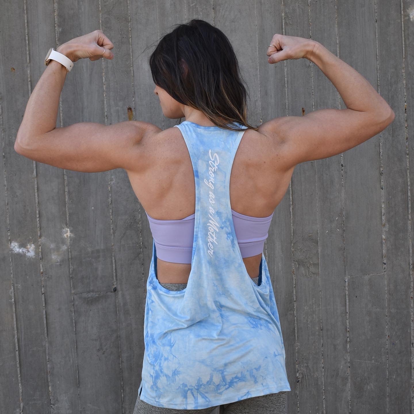 Image of S.A.A.M Drop Arm Tank (Arctic Blue Marble)