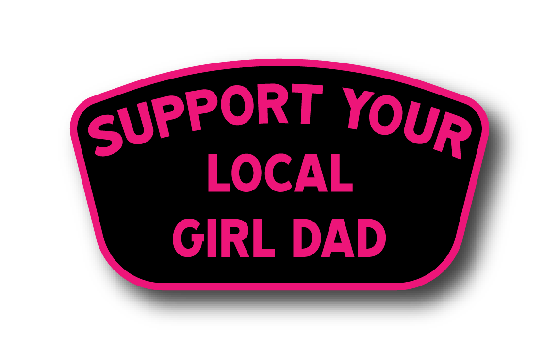 Image of Support Your Local Girl Dad Sticker