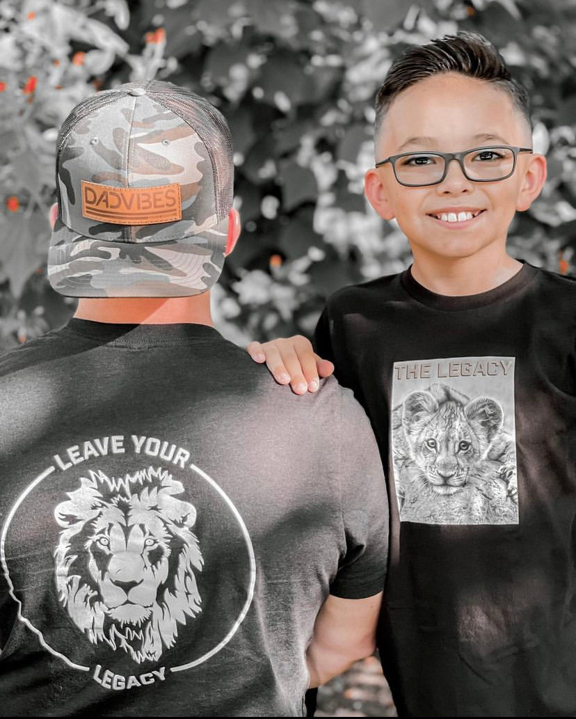 Image of The Legacy Onesie/Tee (Black)