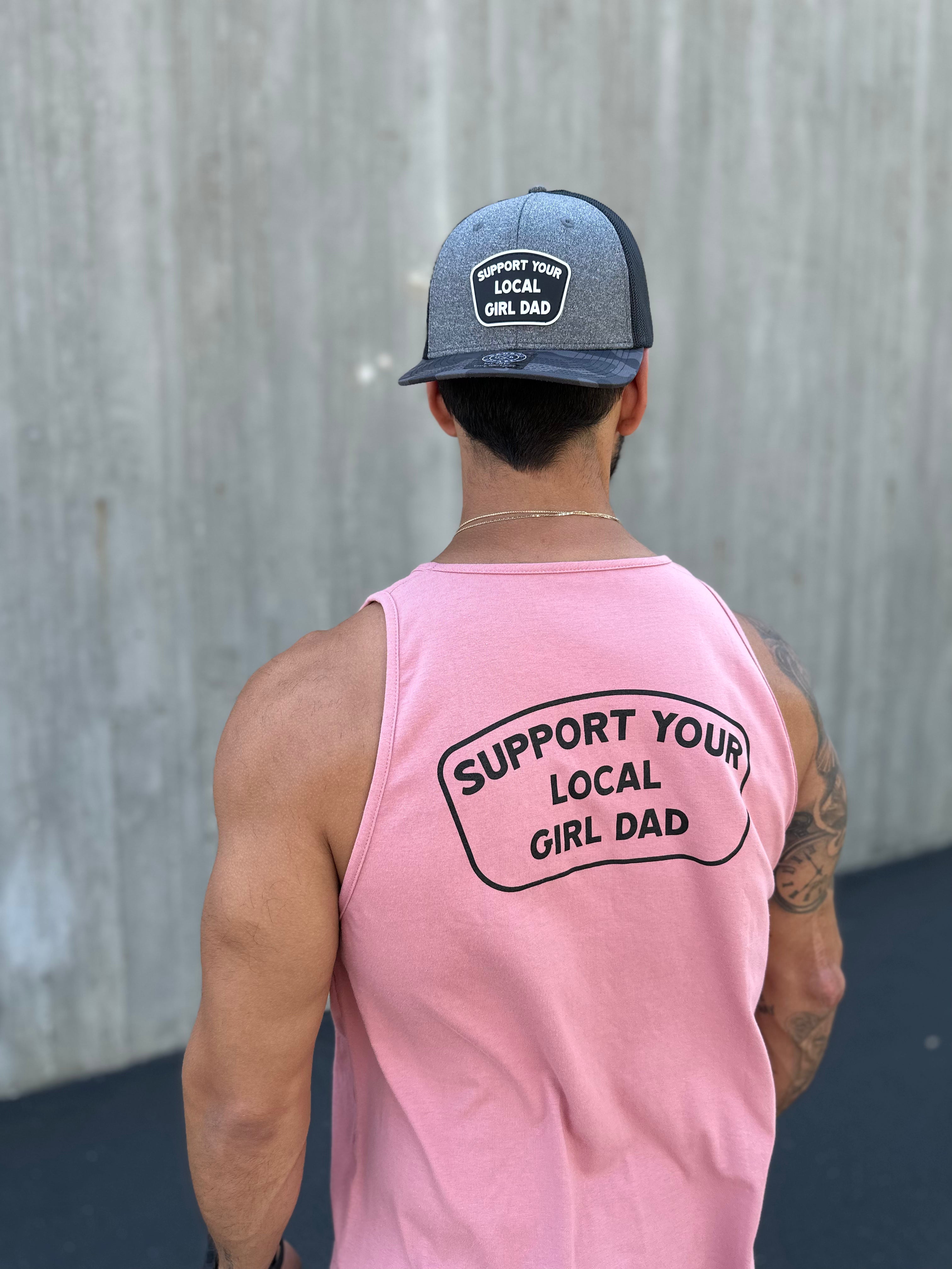 Image of Support Your Local Girl Dad PVC Patch Hat (Camo Bill)