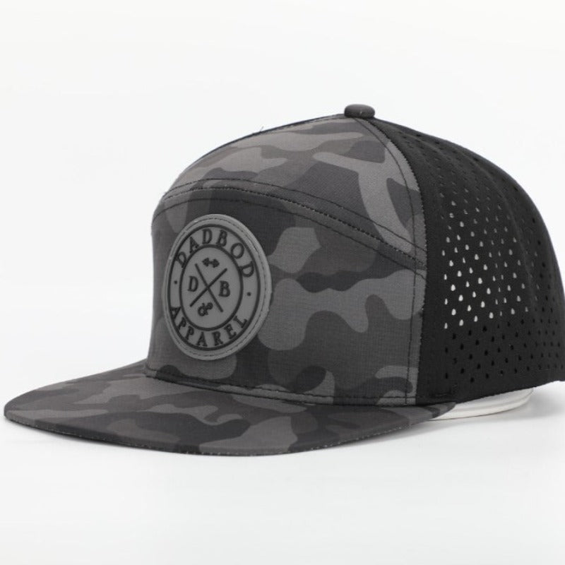 Image of Premium Active 6-Panel Logo Hat (Multicam Black)