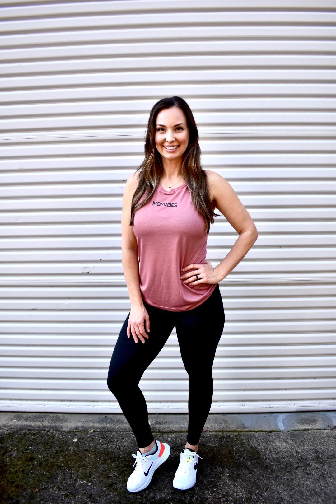 Image of MomVibes Drop Arm Tank Top