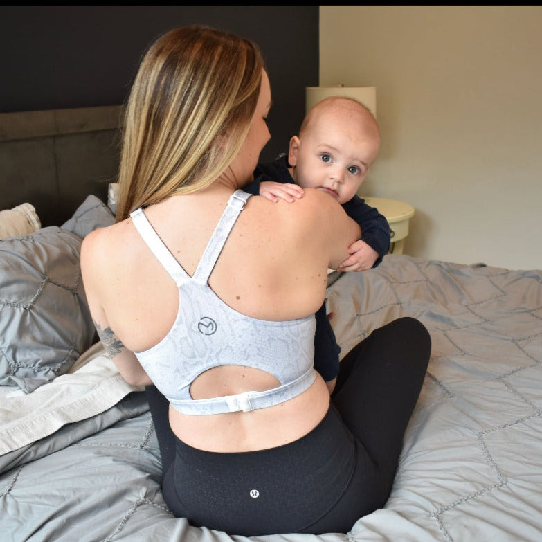 Image of Ultra Comfort Active Nursing Bra (White Python)
