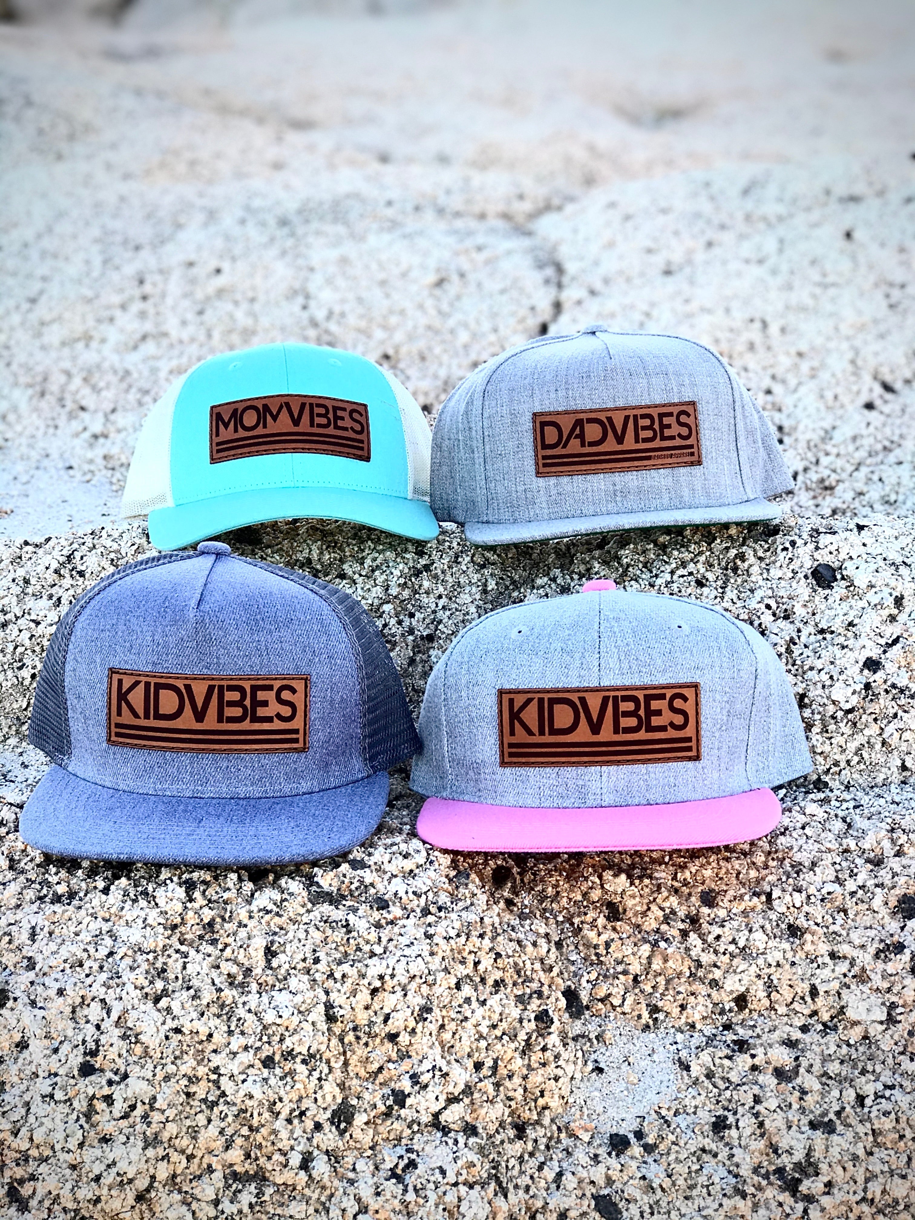 Image of MomVibes - Curved Bill Trucker Snapback (Mint/Cream)