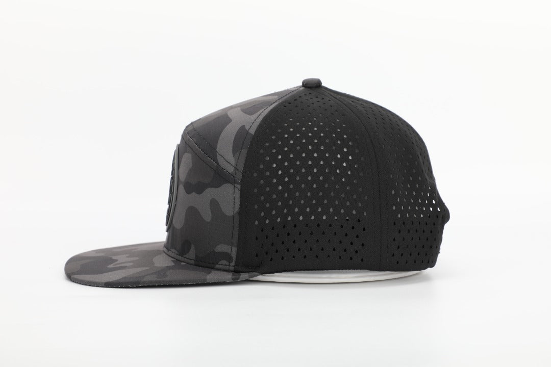Image of Premium Active 6-Panel Logo Hat (Multicam Black)