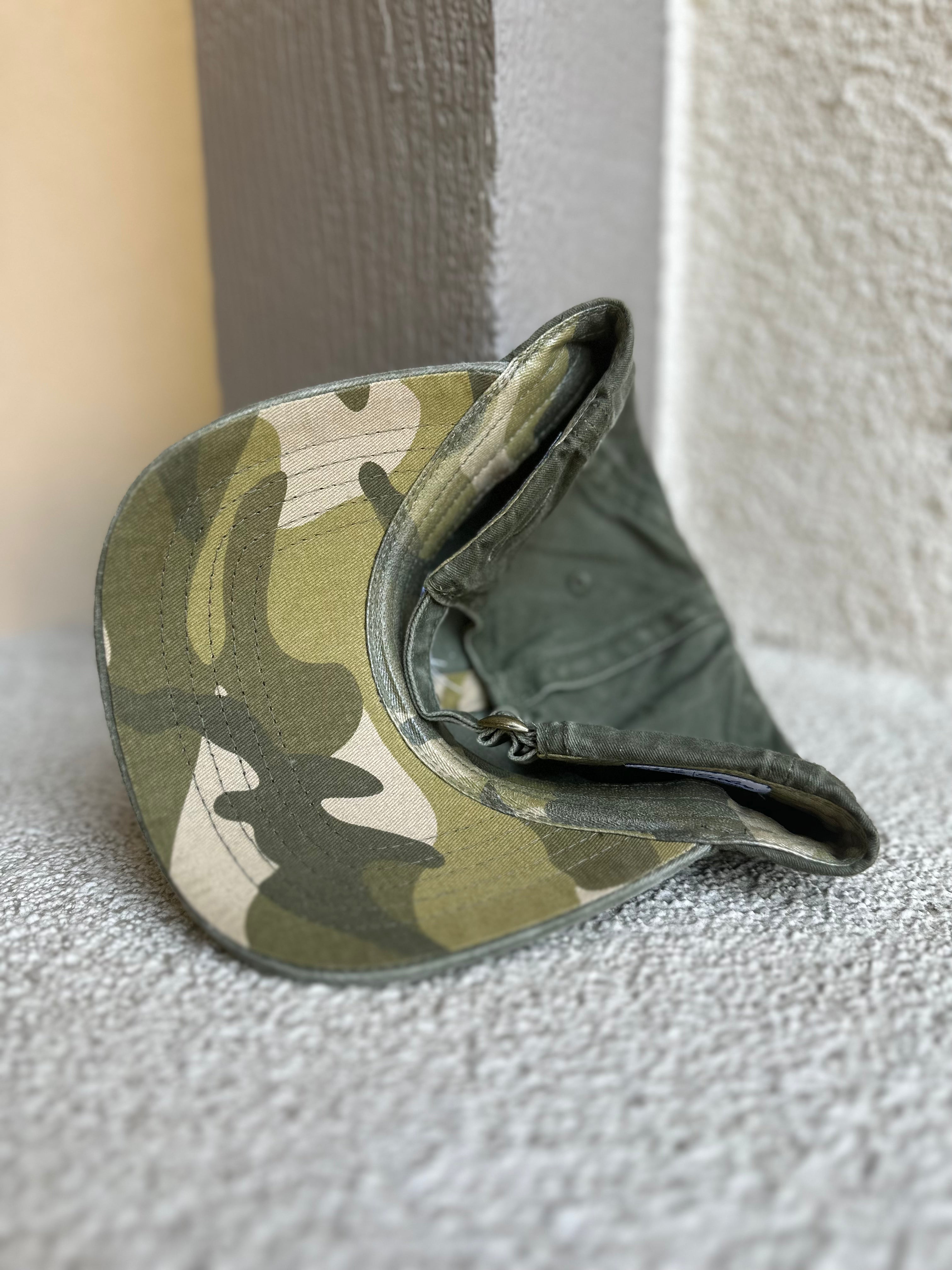 Image of Olive Green/Camo Pony Tail Mama Hat