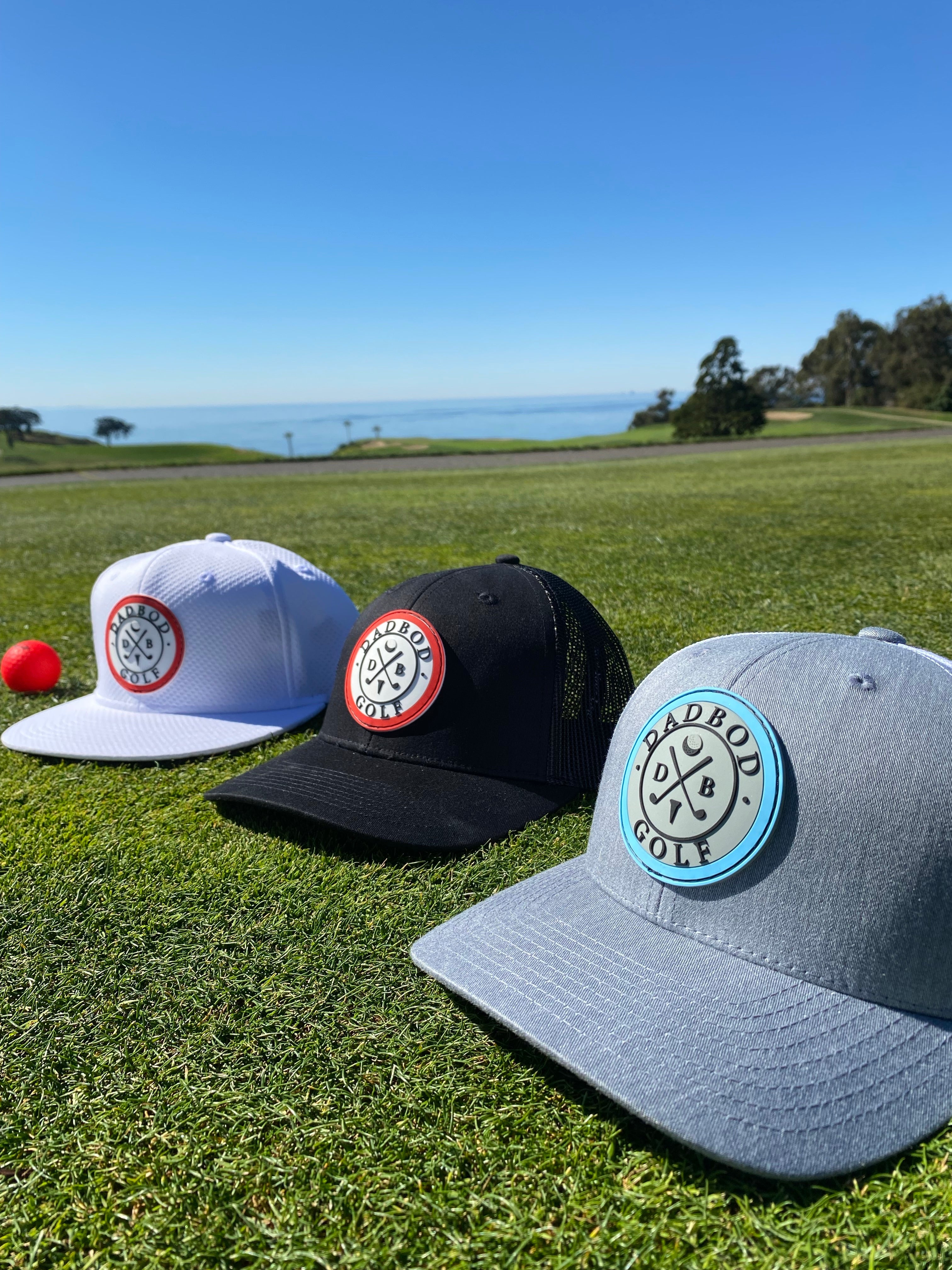 Image of Dadbod Golf 3-D Logo Trucker (Black)