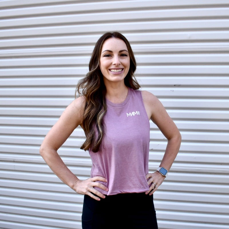 Image of Mama Racerback Crop Tank Top