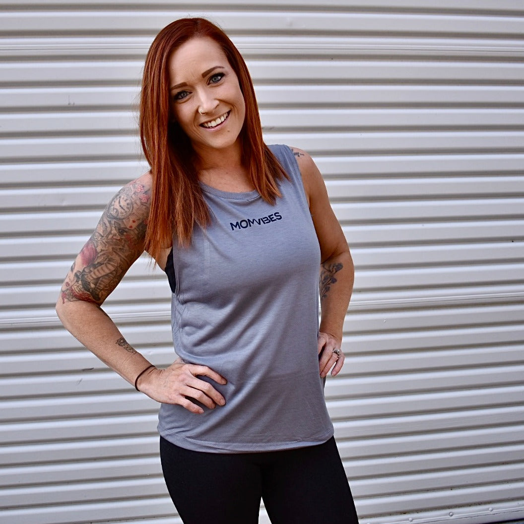Image of MomVibes Drop Arm Tank Top