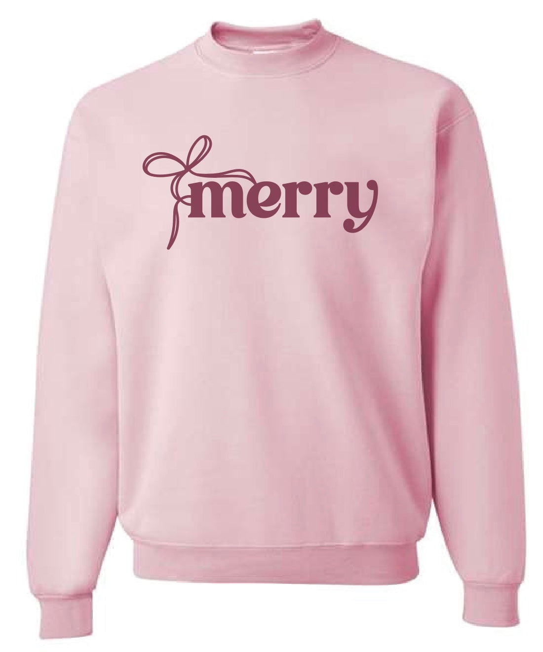 Image of Merry Christmas Bow Crewneck
