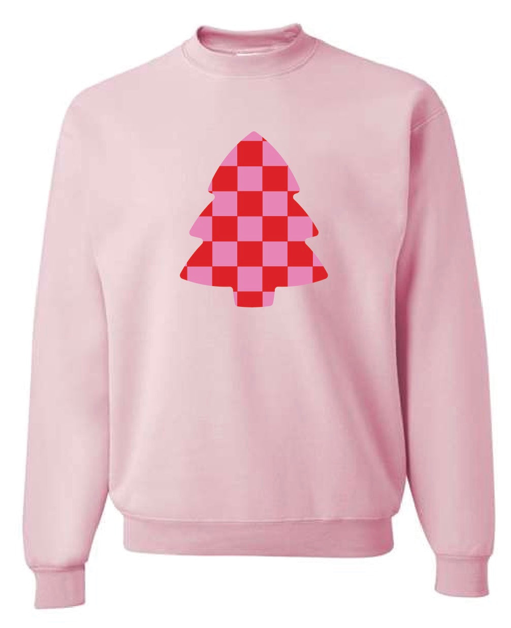 Image of Checkered Christmas Tree Crewneck
