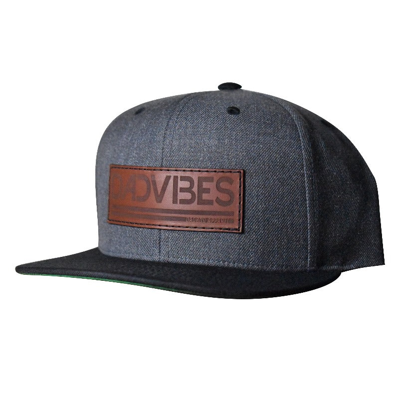 Image of DadVibes Classic - Snapback (Charcoal/Black Bill)